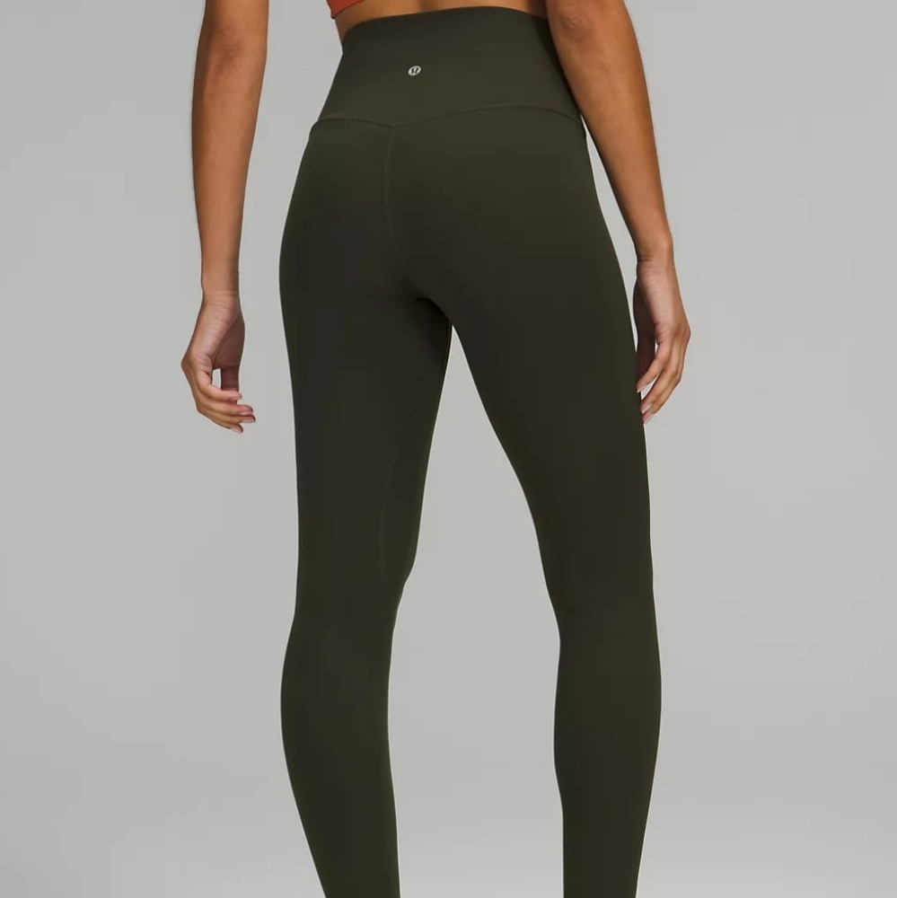 NWT Lululemon Align™ High-Rise Pant 28" Size 12 Dark Olive - Picture 3 of 7